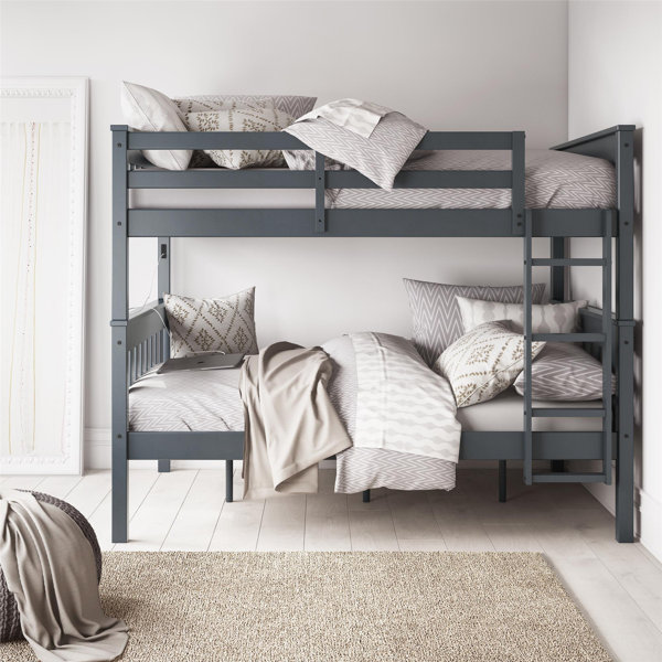 Harriet Bee Almedacheatham Full Over Full Solid Wood Standard Bunk Bed